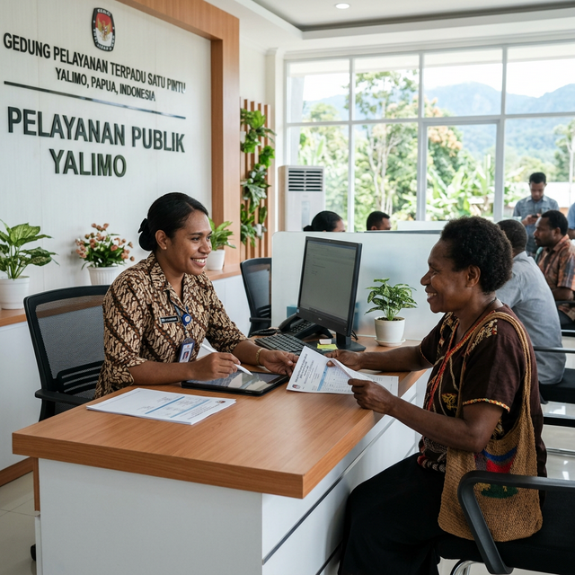 Siswa Belajar di Yalimo